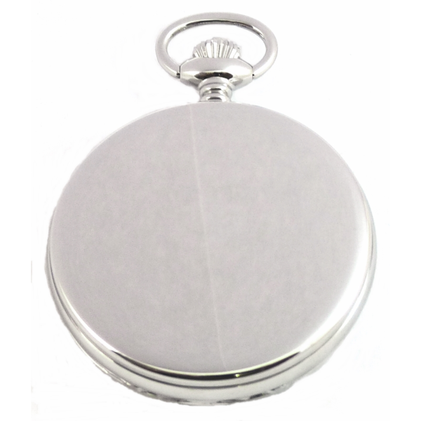 Desperado Lincoln City wind up mechanical pocket watch, front case view.